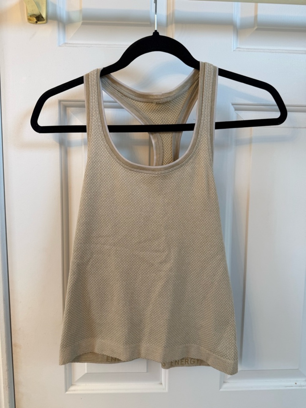 Lululemon Beige Textured Racerback Tank